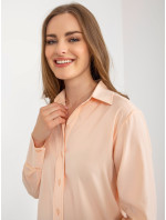 Peach dámská klasická košile s límečkem