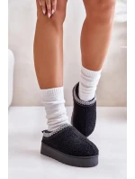 Sněhule Dámské Na Platformě S Výšivkou Černé Tirissa Sněhule Dámské Na Platformě S Výšivkou Černé Tirissa