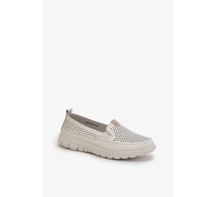 Mokasiny model 21133314 krémové Step in style - SWEET SHOES