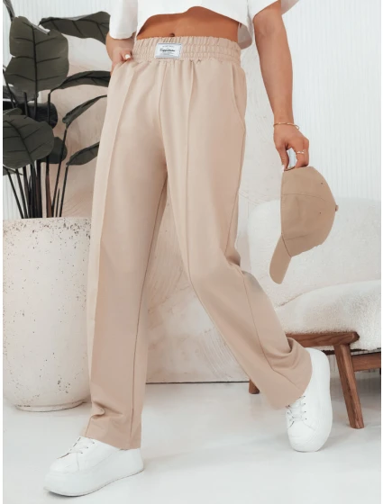Dámské kalhoty GLAPPO beige FashionStreet UY2094 Dámské kalhoty GLAPPO beige FashionStreet UY2094