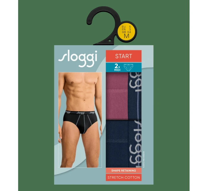 sloggi men Start Midi C2P box - PURPLE - SLOGGI PURPLE - SLOGGI