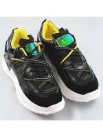 Černé dámské sneakersy se dvojitými model 17229000 - C'M Paris