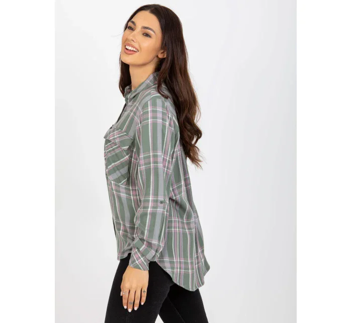 Halenka D70039Z11082A khaki barva