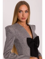 šaty s výstřihem do V grafitové model 21295852 - Moe šaty s výstřihem do V grafitové model 21295852 - Moe