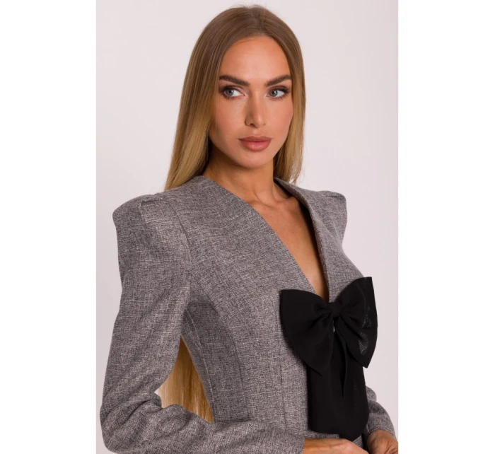 šaty s výstřihem do V grafitové model 21295852 - Moe šaty s výstřihem do V grafitové model 21295852 - Moe