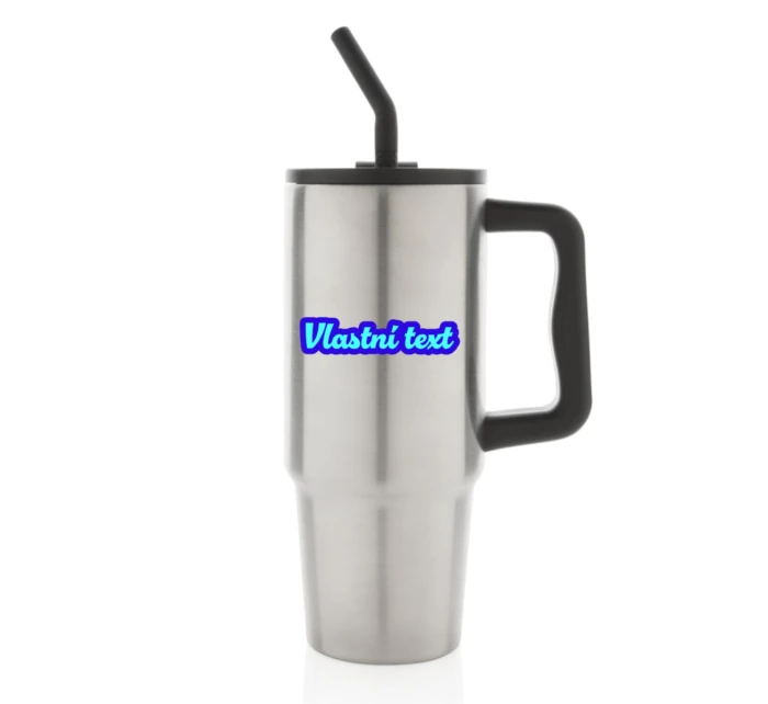 Personalizovaná termoska s barevným víčkem s obrysem 