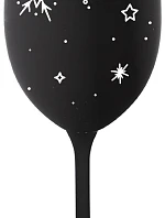 ZIMĚNKA - čierny pohár na víno 350 ml