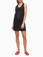 Plážové šaty KW0KW01001-BEH černá - Calvin Klein