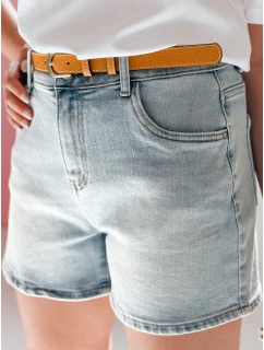 Dámské džínové šortky s páskem  modré model 21987541 - Dstreet