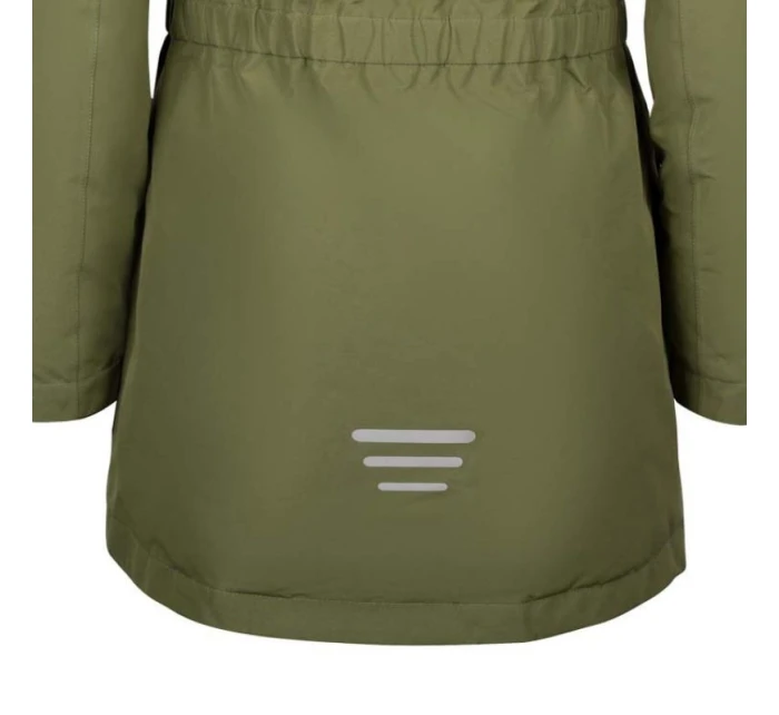 Dětská zimní bunda s kapucí Trollkids Dívčí nepromokavý kabát Alesund zelená (301-323)