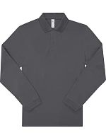 B&C My Polo 180 LSL Piqué polo s dlouhým rukávem 01.U425 dark grey B&C My Polo 180 LSL Piqué polo s dlouhým rukávem 01.U425 dark grey
