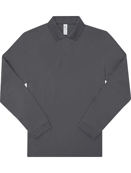 B&C My Polo 180 LSL Piqué polo s dlouhým rukávem 01.U425 dark grey B&C My Polo 180 LSL Piqué polo s dlouhým rukávem 01.U425 dark grey