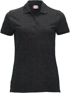 Classic Marion S/S Dámské piqué polo z těžké bavlny model 22457298 anthracite melange - Clique