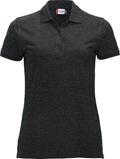 Clique Classic Marion S/S Dámské piqué polo z těžké bavlny 67.8246 anthracite melange