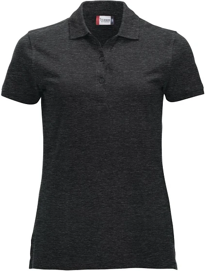 Clique Classic Marion S/S Dámské piqué polo z těžké bavlny 67.8246 anthracite melange Clique Classic Marion S/S Dámské piqué polo z těžké bavlny 67.8246 anthracite melange