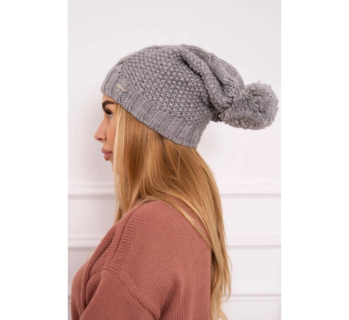 Fleecová čepice  šedá model 18750503 - K-Fashion