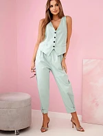 Set vesta + kalhoty tmavá máta