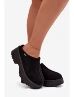 Dámské nízké sněhule na platformě černé model 21772420 - Boto