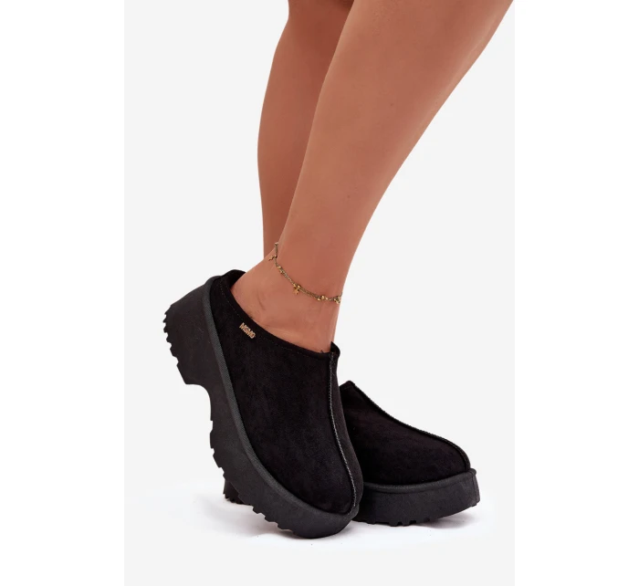 Dámské nízké sněhule na platformě černé model 21772420 - Boto