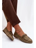 Dámské mokasíny s třásněmi zelené Janelisse Dámské mokasíny s třásněmi zelené Janelisse