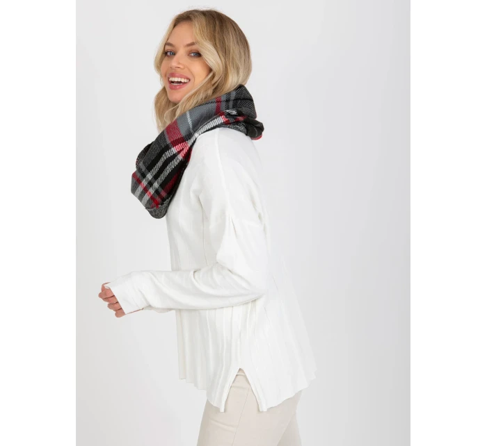 Tunelová šála AT KM 1402.20 šedá černá