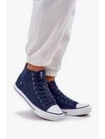 Dámské vysoké tenisky Big Star – tmavě modré Dámské vysoké tenisky Big Star – tmavě modré