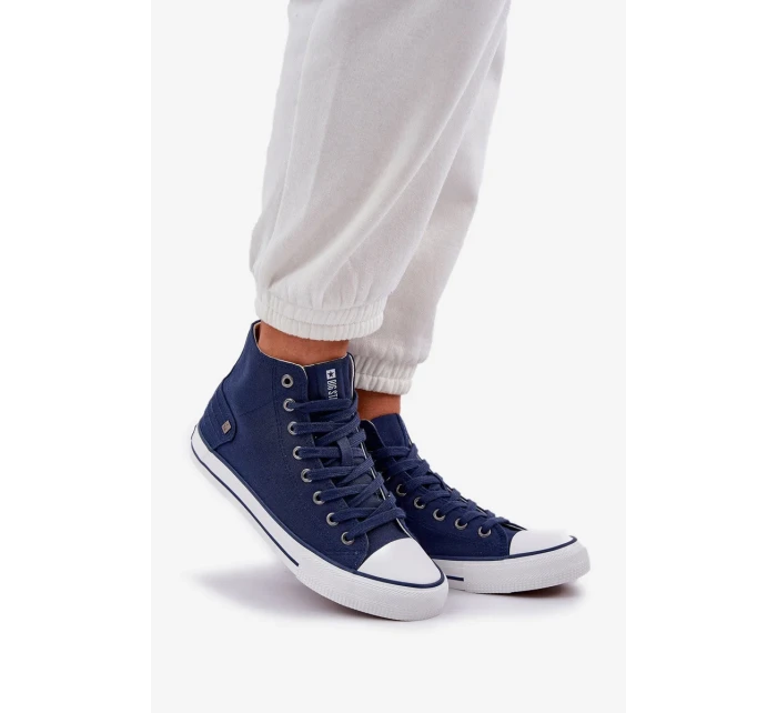 Dámské vysoké tenisky Big Star – tmavě modré Dámské vysoké tenisky Big Star – tmavě modré