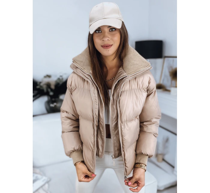 Dámská prošívaná bunda DABIS béžová FashionStreet TY3240