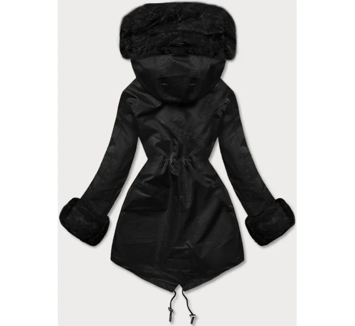 Parka z  czarna model 21246785 - J.STYLE