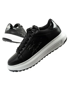 Karl Lagerfeld pánské boty Kapri tenisky přírodní kůže černé