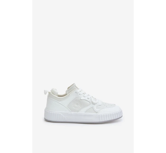 Pánské Tenisky Z Eko Kůže Big Star OO174003 Bílé Pánské Tenisky Z Eko Kůže Big Star OO174003 Bílé