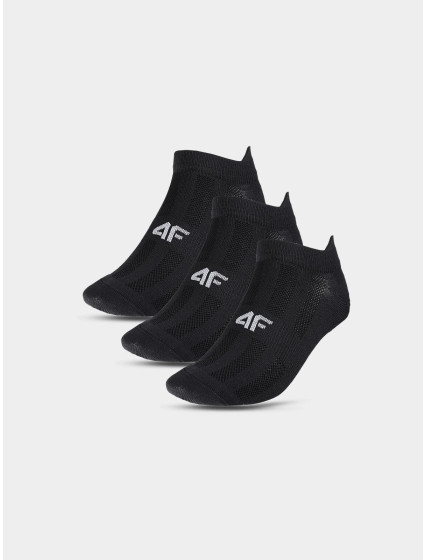 Pánské sportovní ponožky pod kotník (3pack) 4F - černé
