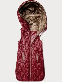 kamizelka damska ze  Goodlookin ciemny czerwony model 22026351 - S'WEST