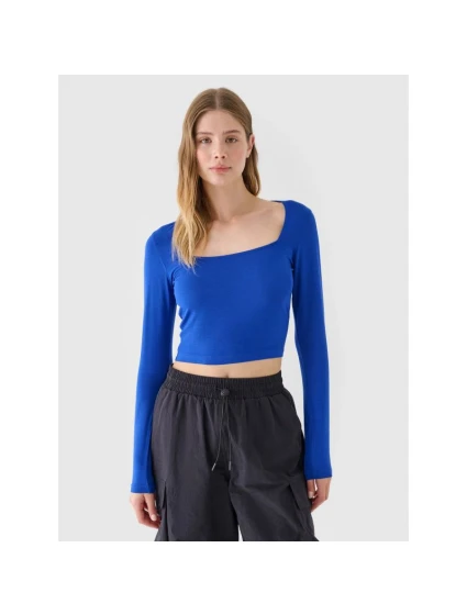 Dámské hladké tričko s dlouhým rukávem 4F 4FRSS24TLONF499-36S