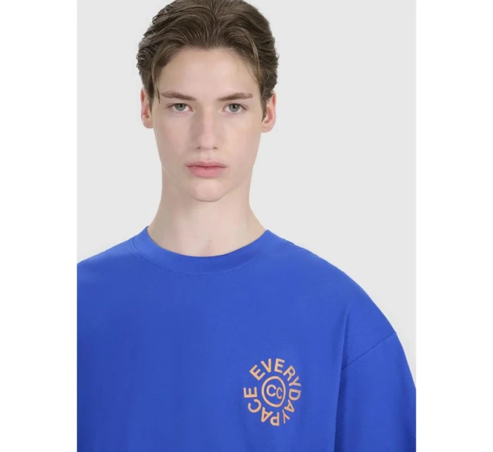 Pánské tričko oversize s potiskem 4F 4FWSS25TTSHM1979-36S Pánské tričko oversize s potiskem 4F 4FWSS25TTSHM1979-36S