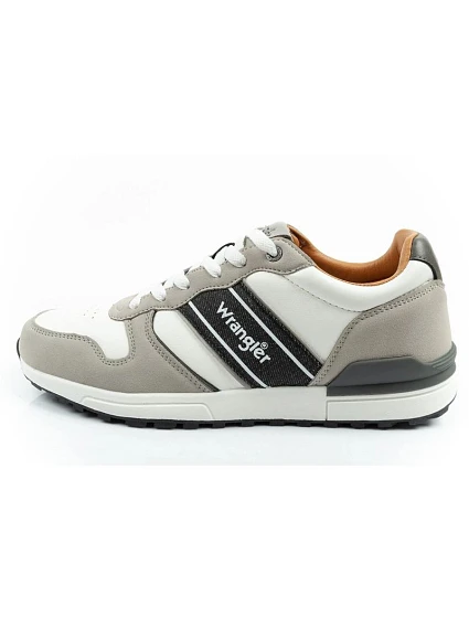 buty sportowe męskie sneakersy model 22002174 modne wygodne lekkie szare - Wrangler