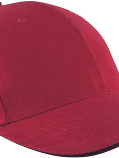 K-up KP 011 6 Panelová sandwich kšiltovka "Orlando" 20.0011 red/black