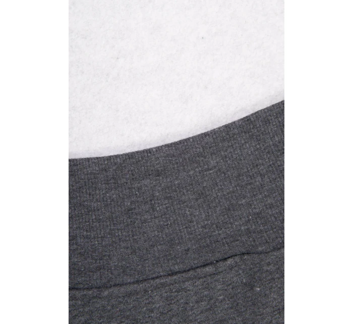 Zateplená mikina s bočními rozparky grafitová