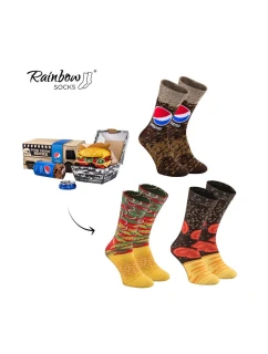 x Rainbow ponožky  Ponožky sada 3 model 21606640 - ZOOKSY/RAINBOW SOCKS