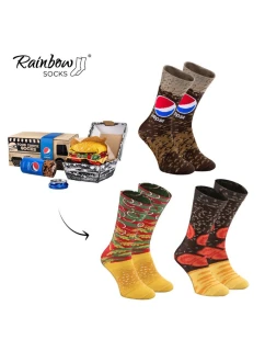 x Rainbow ponožky  Ponožky sada 3 model 21606640 - ZOOKSY/RAINBOW SOCKS