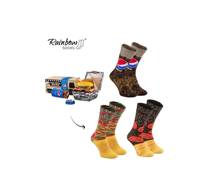 x Rainbow ponožky  Ponožky sada 3 model 21606640 - ZOOKSY/RAINBOW SOCKS