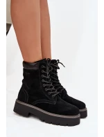 Dámské semišové workery Big Star – černé Dámské semišové workery Big Star – černé