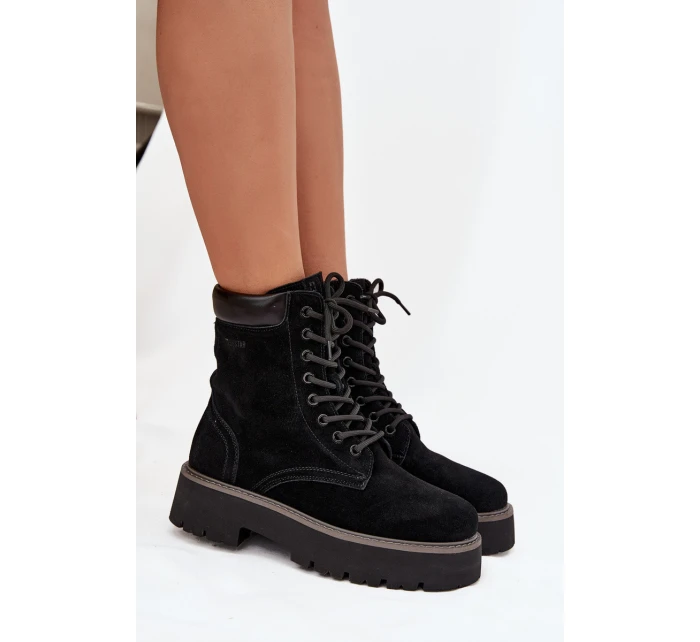 Dámské semišové workery Big Star – černé Dámské semišové workery Big Star – černé