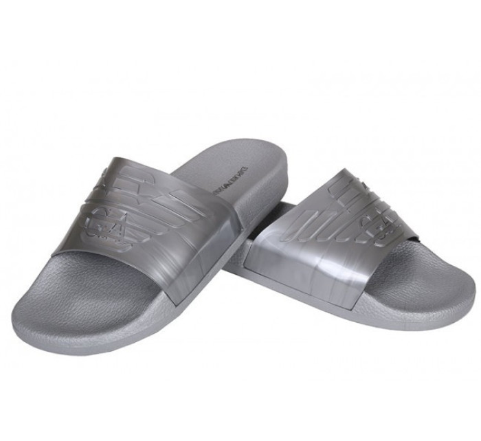 Pantofle X4PS02 stříbrná - Emporio Armani