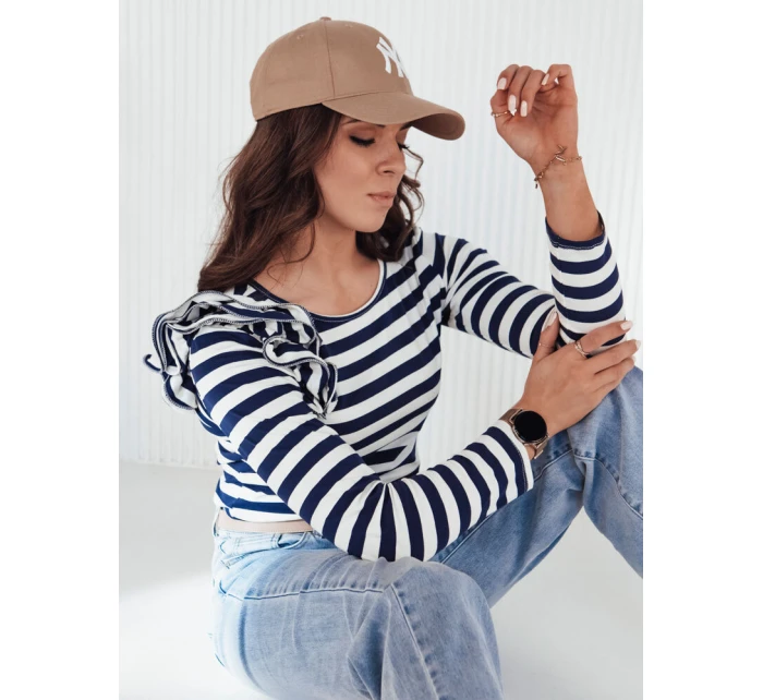 Dámská pruhovaná halenka MORAS navy blue FashionStreet RY2348