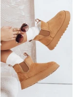 Dámské semišové sněhule na platformě Dstreet model 21993264 - FashionStreet