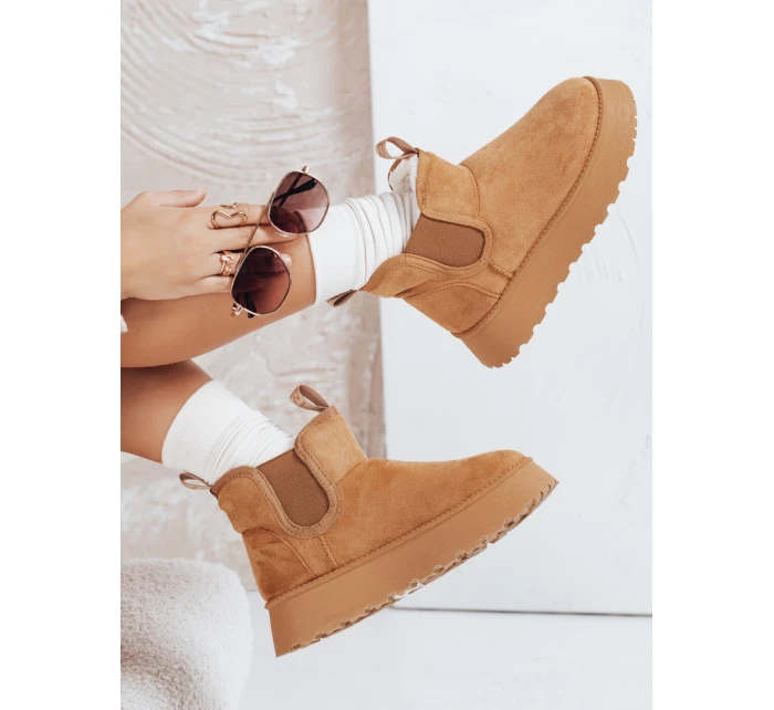 Dámské semišové sněhule na platformě Dstreet model 21993264 - FashionStreet