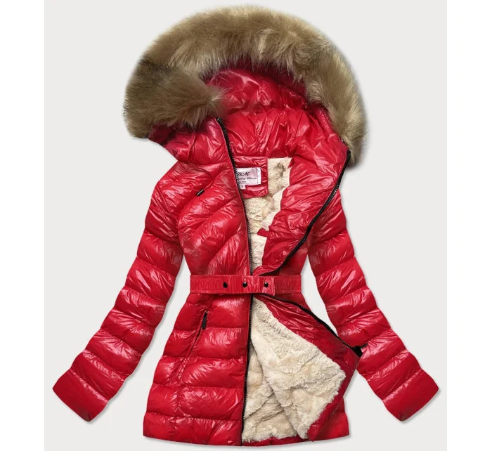 BŁYSZCZĄCA KURTKA ZIMOWA NA MISIU CZERWONA model 21242726 - MHM BŁYSZCZĄCA KURTKA ZIMOWA NA MISIU CZERWONA model 21242726 - MHM