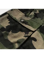 Pánské kraťasy v khaki barvě model 18409843 - J.STYLE Pánské kraťasy v khaki barvě model 18409843 - J.STYLE