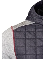 Daiber JN 772 Pánská pletená hybridní bunda 02.0772 grey melange/anthracite melange Daiber JN 772 Pánská pletená hybridní bunda 02.0772 grey melange/anthracite melange